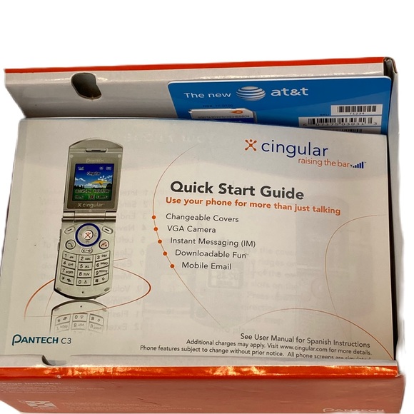 Pantech Cell Phones & Accessories Pantech C3 Silver Att Cingular